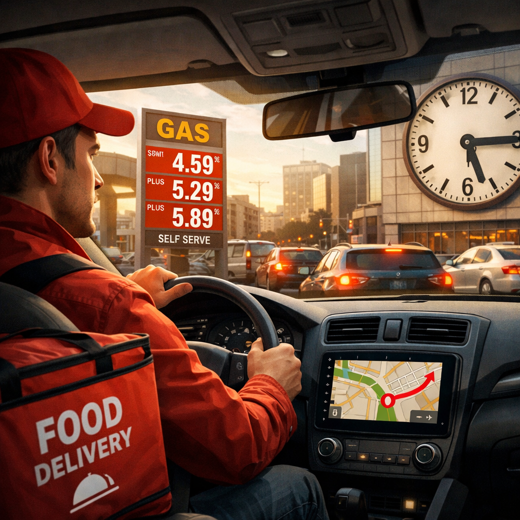 Rising Gas Prices Are Exposing the Real Problem in Food Delivery